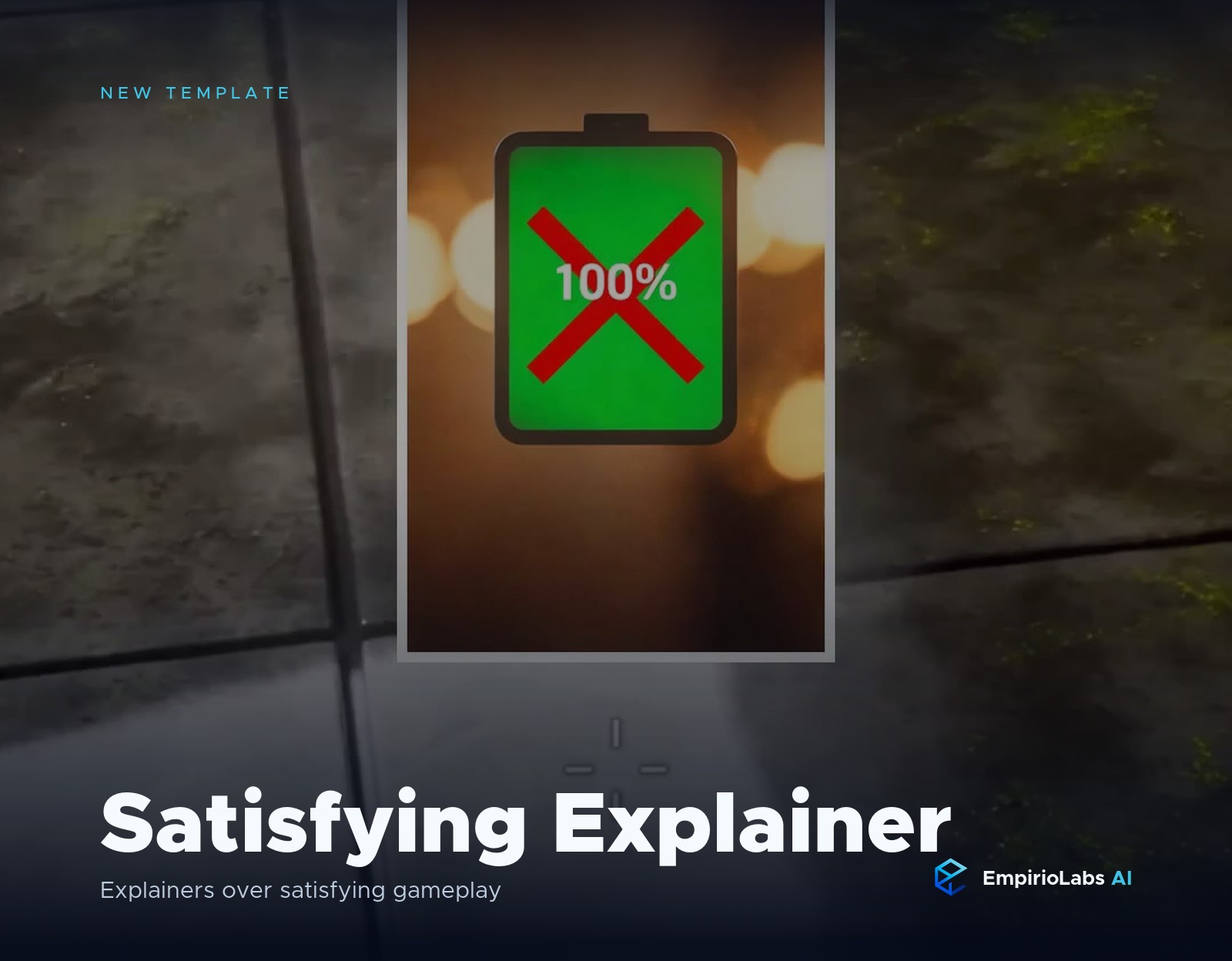 Satisfying gameplay explainer with AI voiceover, image cutaways, and captions