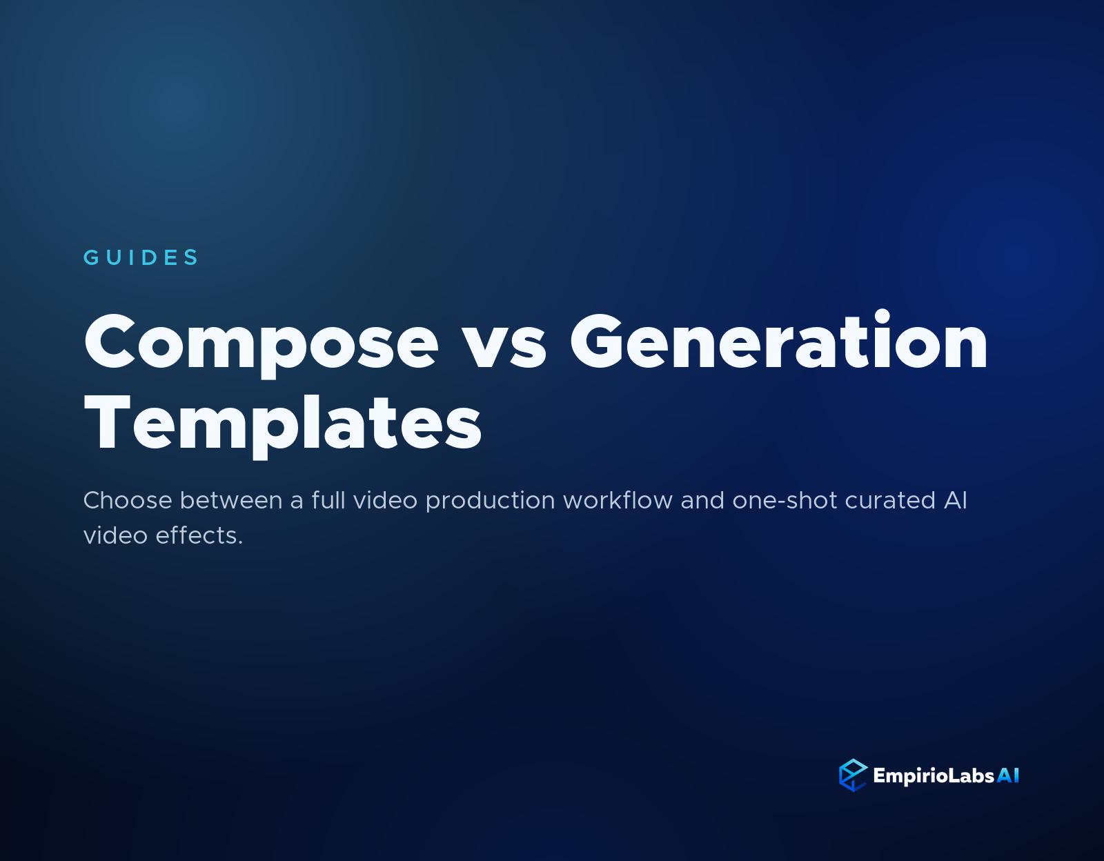 Compose versus Generation Templates blog cover