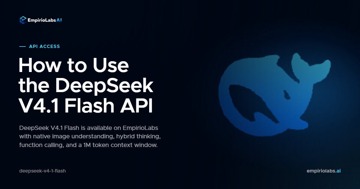 DeepSeek V4.1 Flash API blog cover