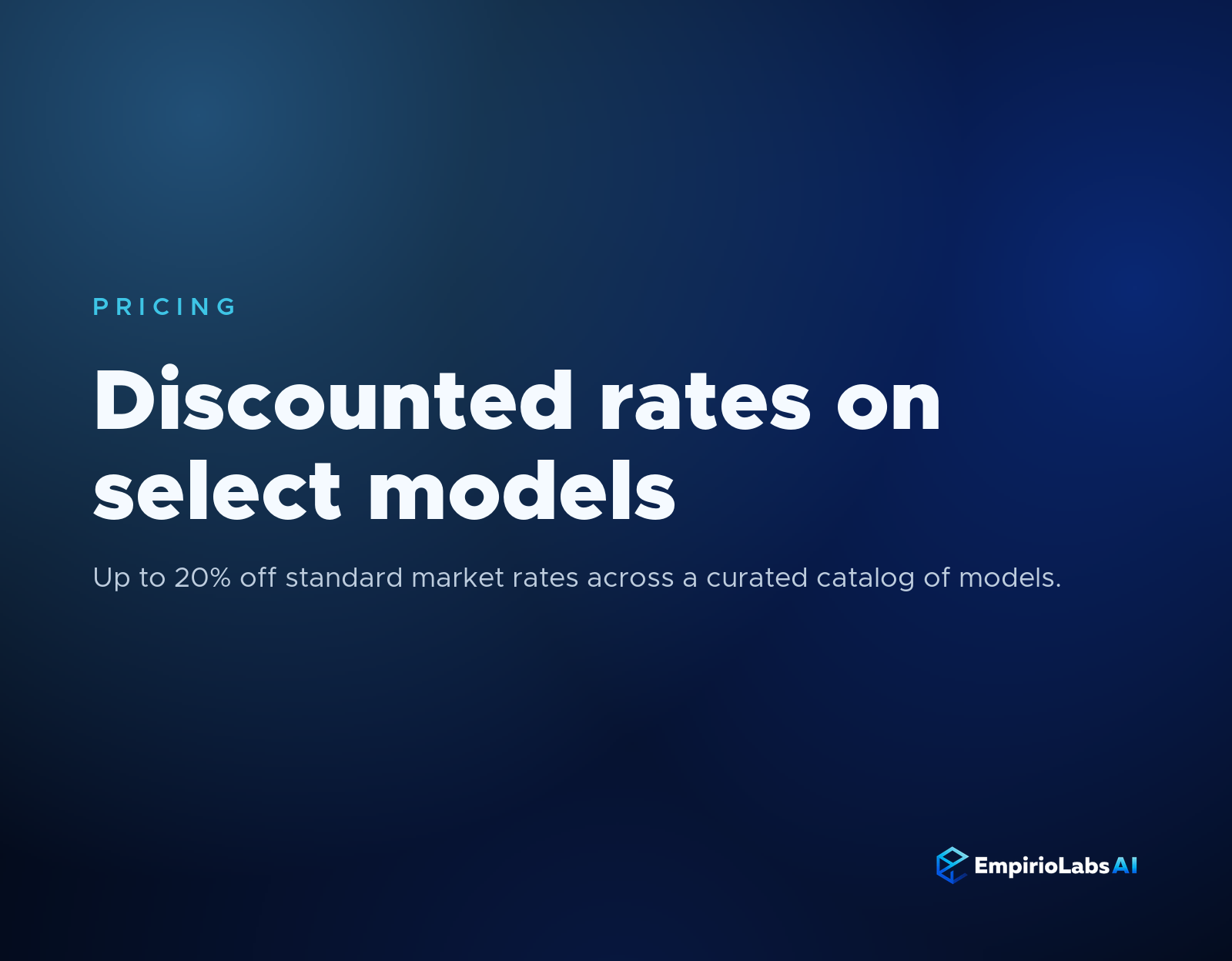 Discounted model rates graphic