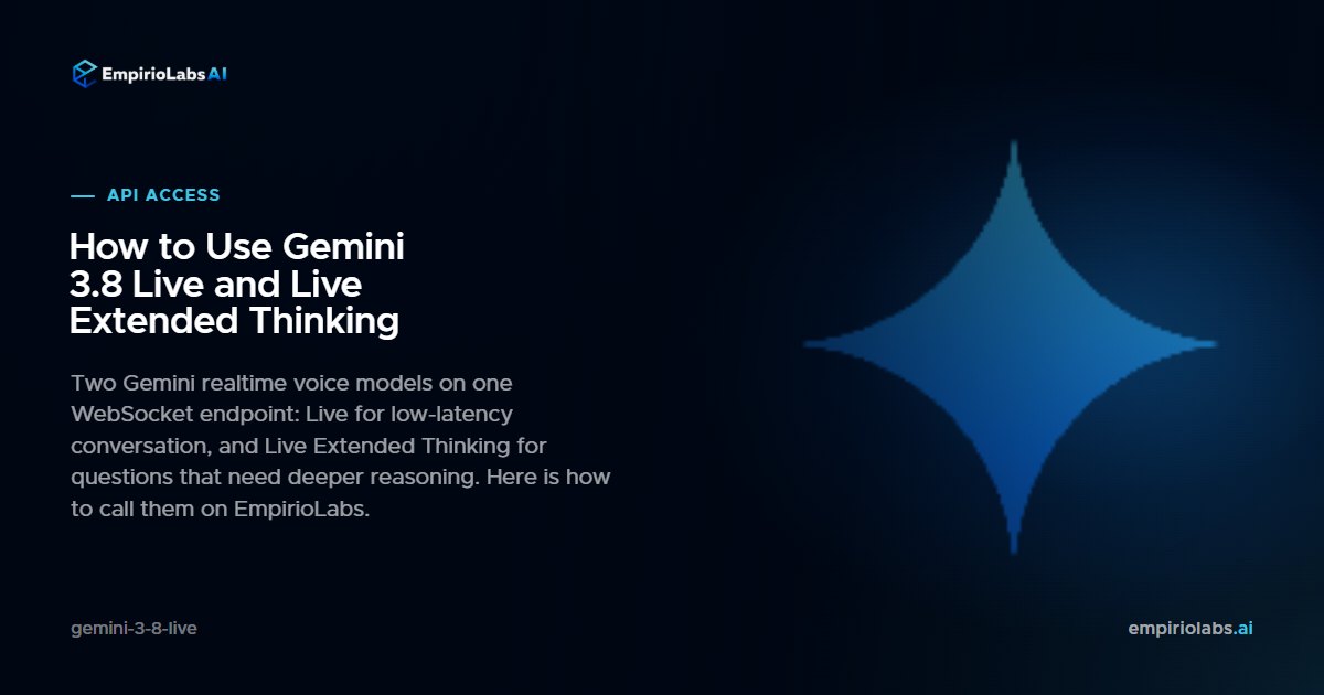 التفكير الممتد الحي والحي في Gemini 3.8 عبر واجهة برمجة التطبيقات
