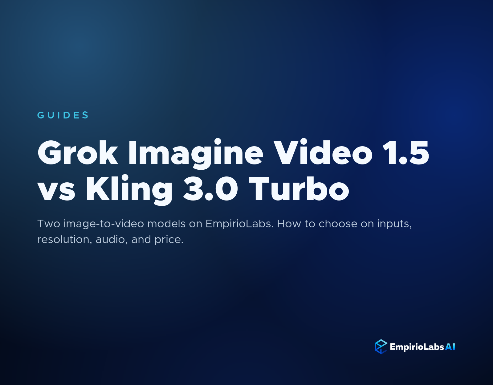 Grok Imagine Video 1.5 vs Kling 3.0 Turbo comparison cover