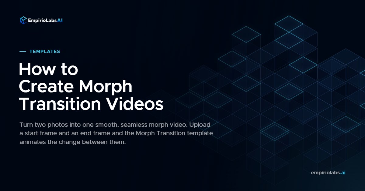 Morph Transition template cover