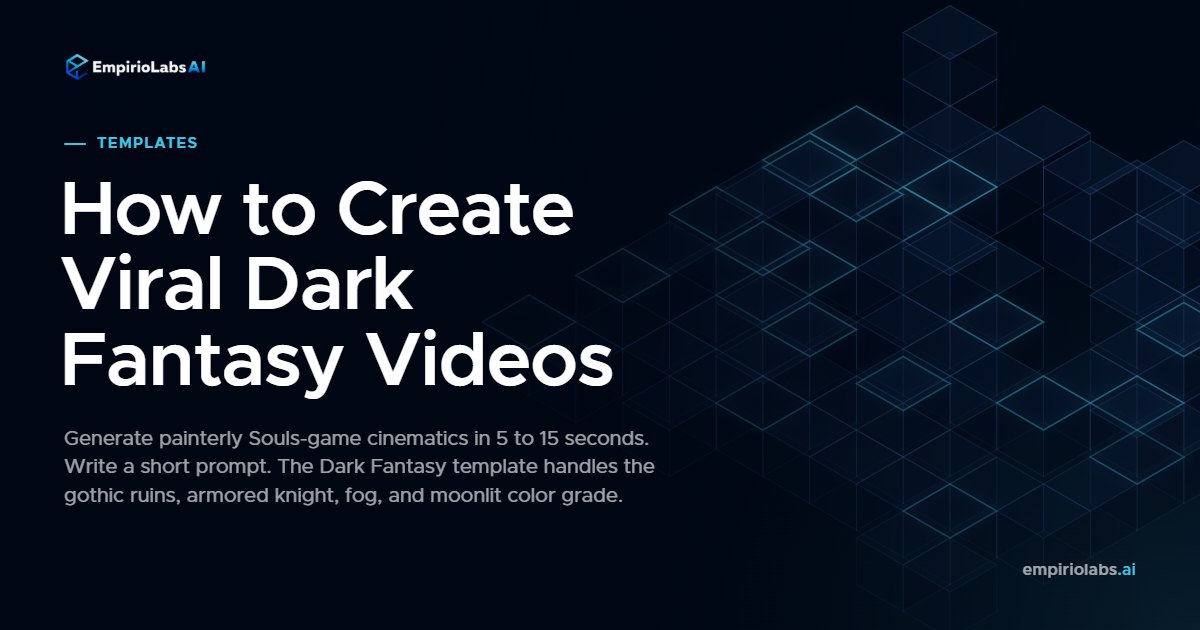 Dark Fantasy template on EmpirioLabs