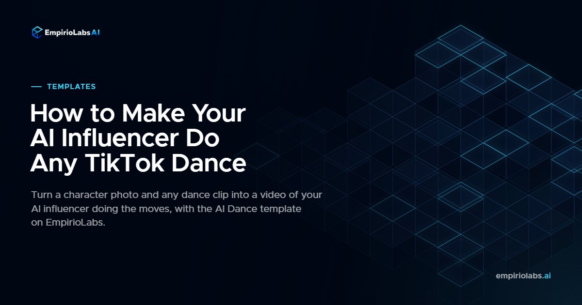 AI Dance template on EmpirioLabs