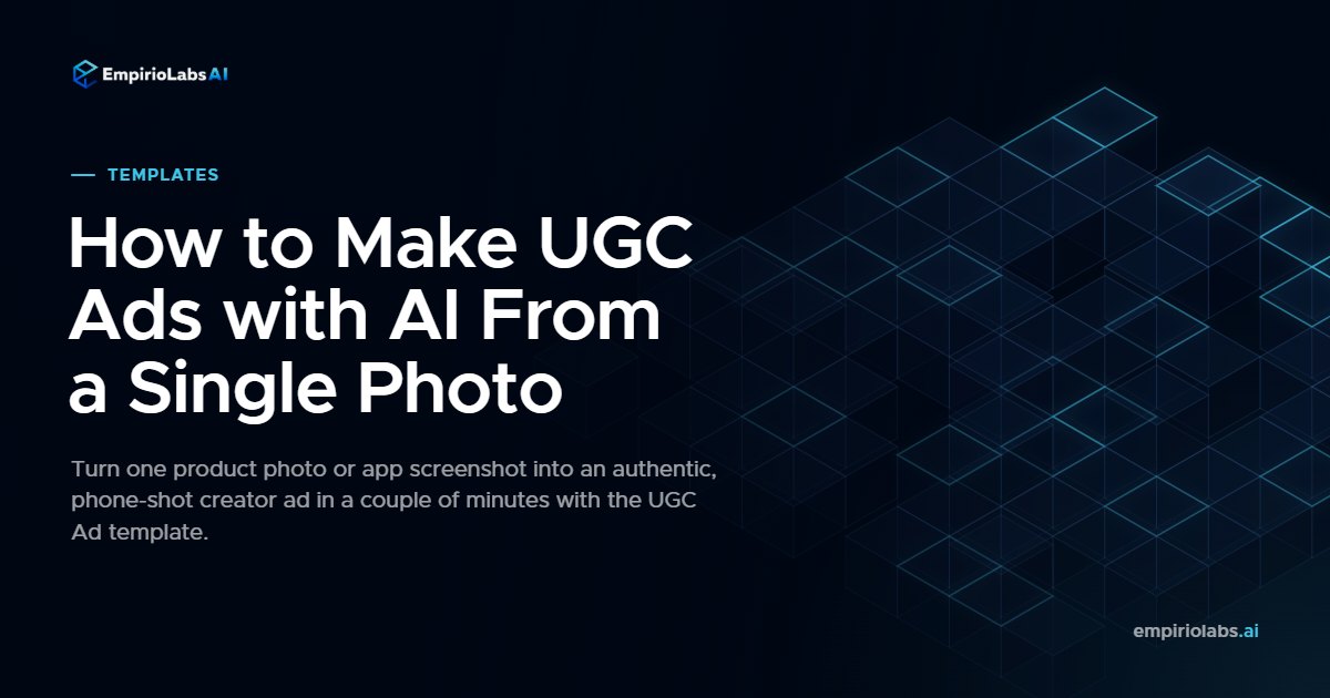 UGC Ad template on EmpirioLabs