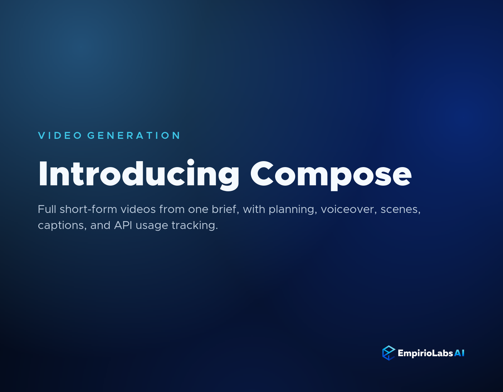 Introducing Compose AI video API blog cover