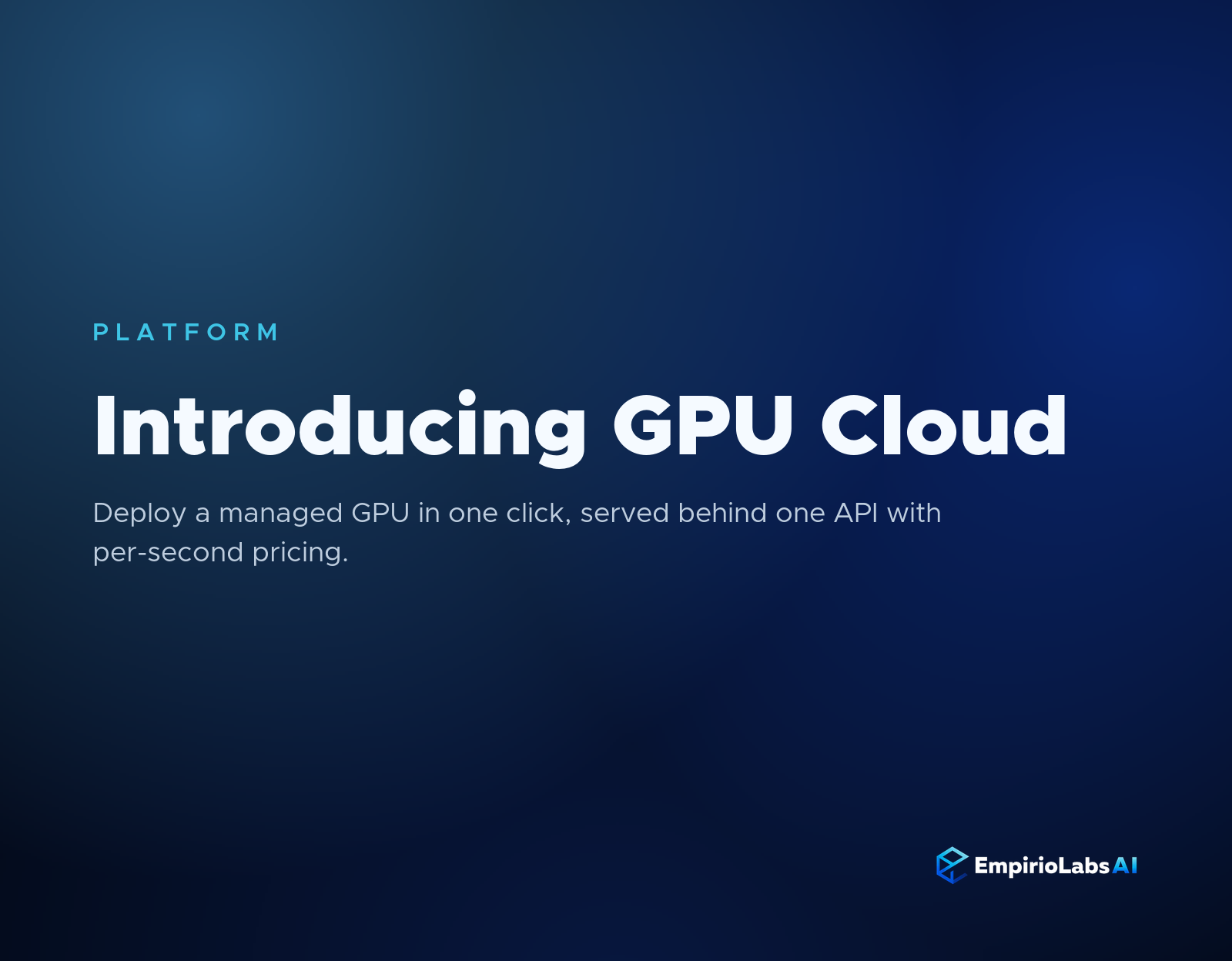 GPU Cloud on EmpirioLabs