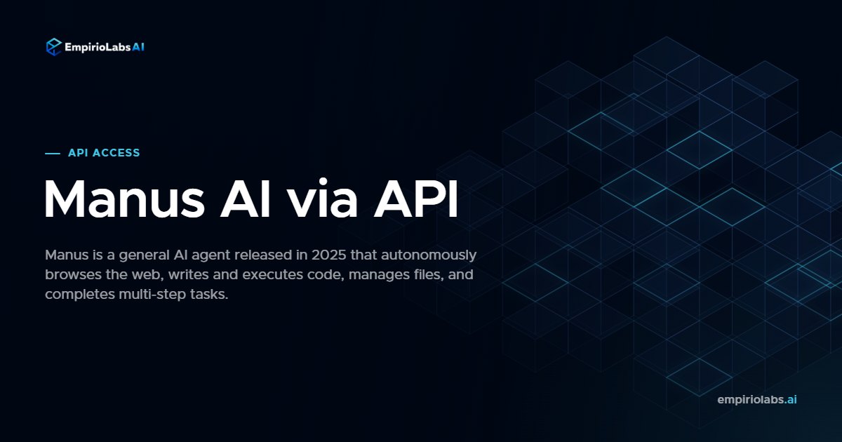 Manus AI API graphic