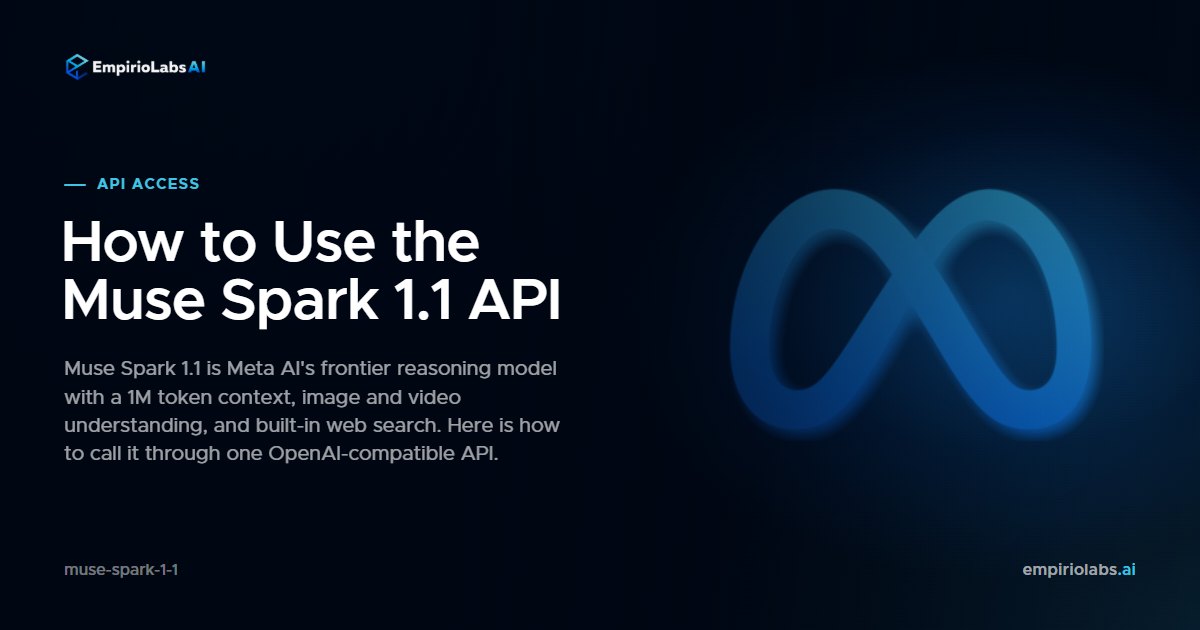 Muse Spark 1.1 via API cover