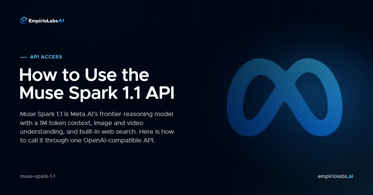 Muse Spark 1.1 via API cover