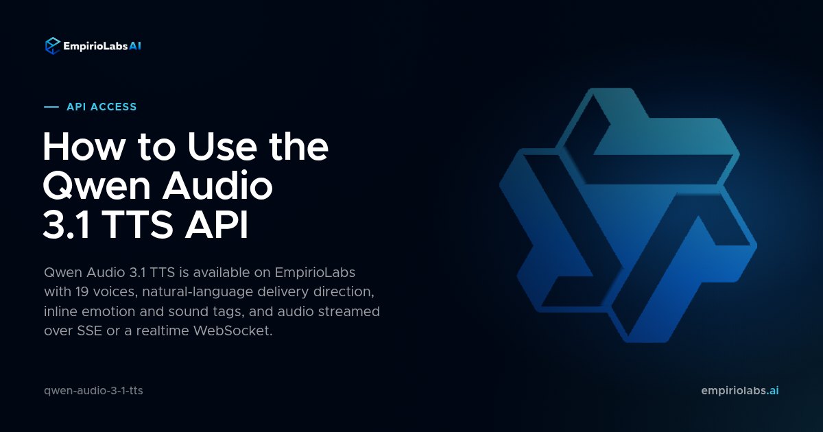 Qwen Audio 3.1 TTS API blog cover