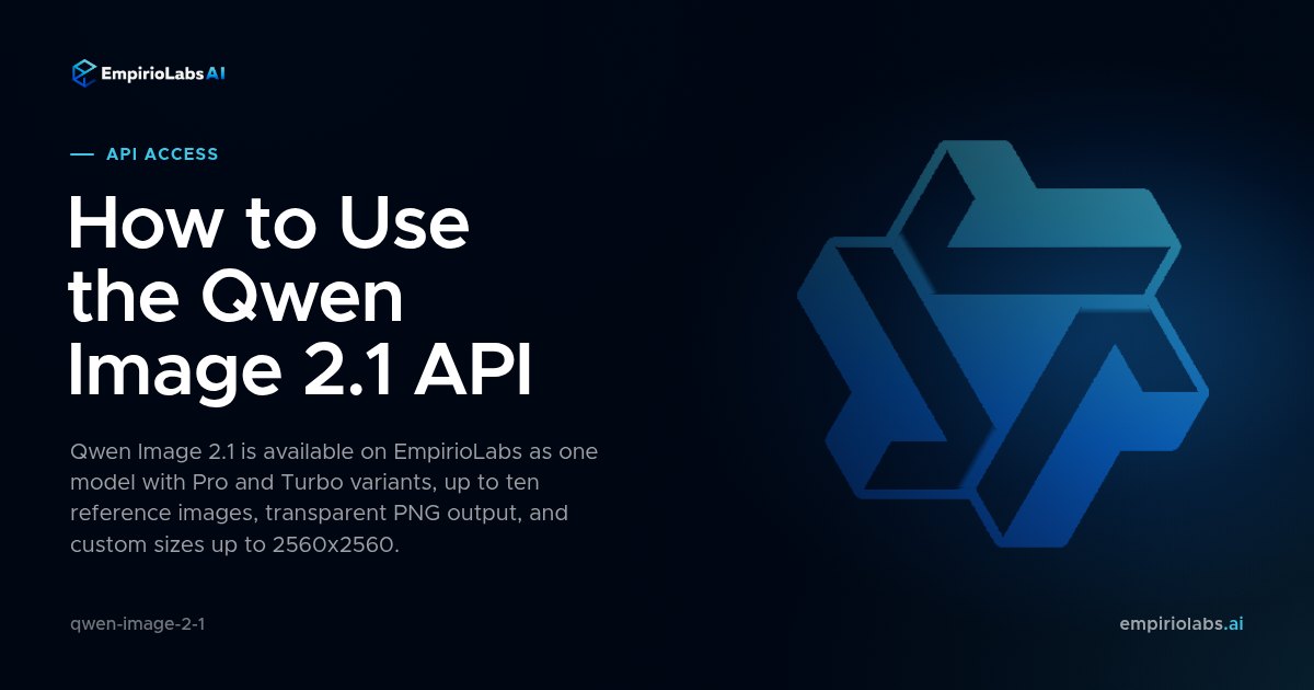 Qwen Image 2.1 API blog cover