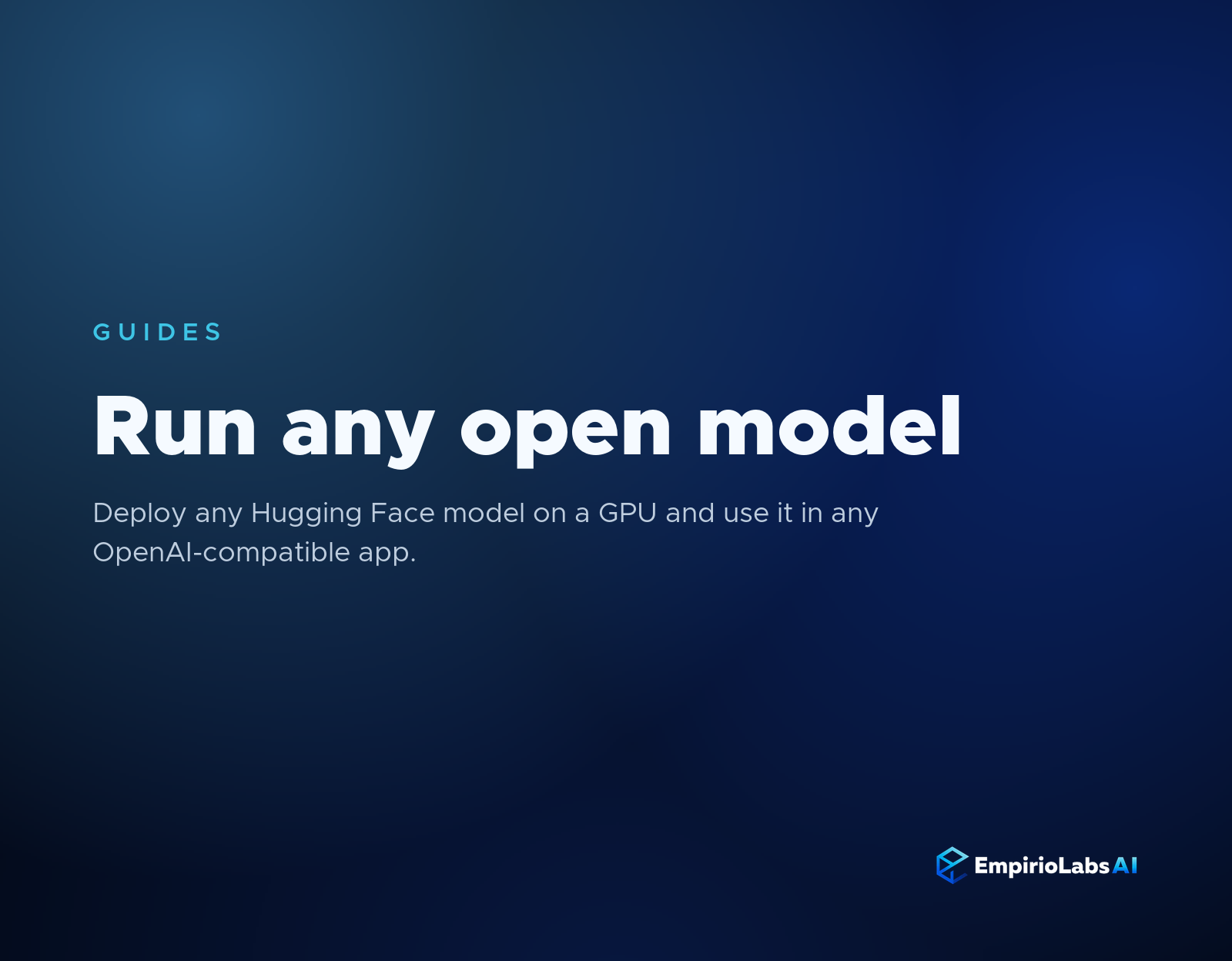 Run any Hugging Face model on EmpirioLabs GPU Cloud