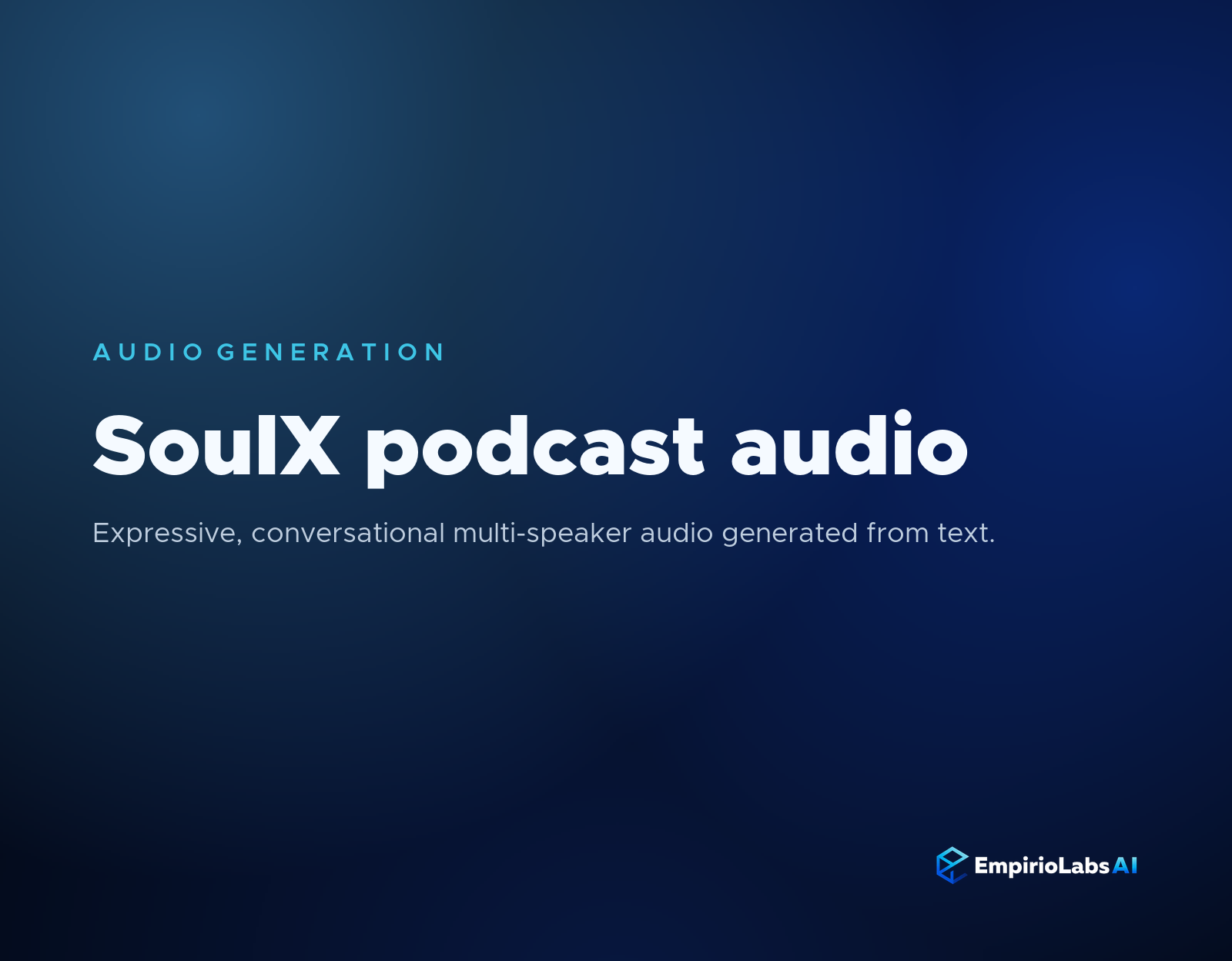 SoulX podcast audio graphic