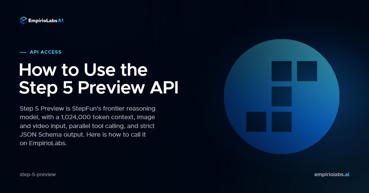 How to Use the Step 5 Preview API