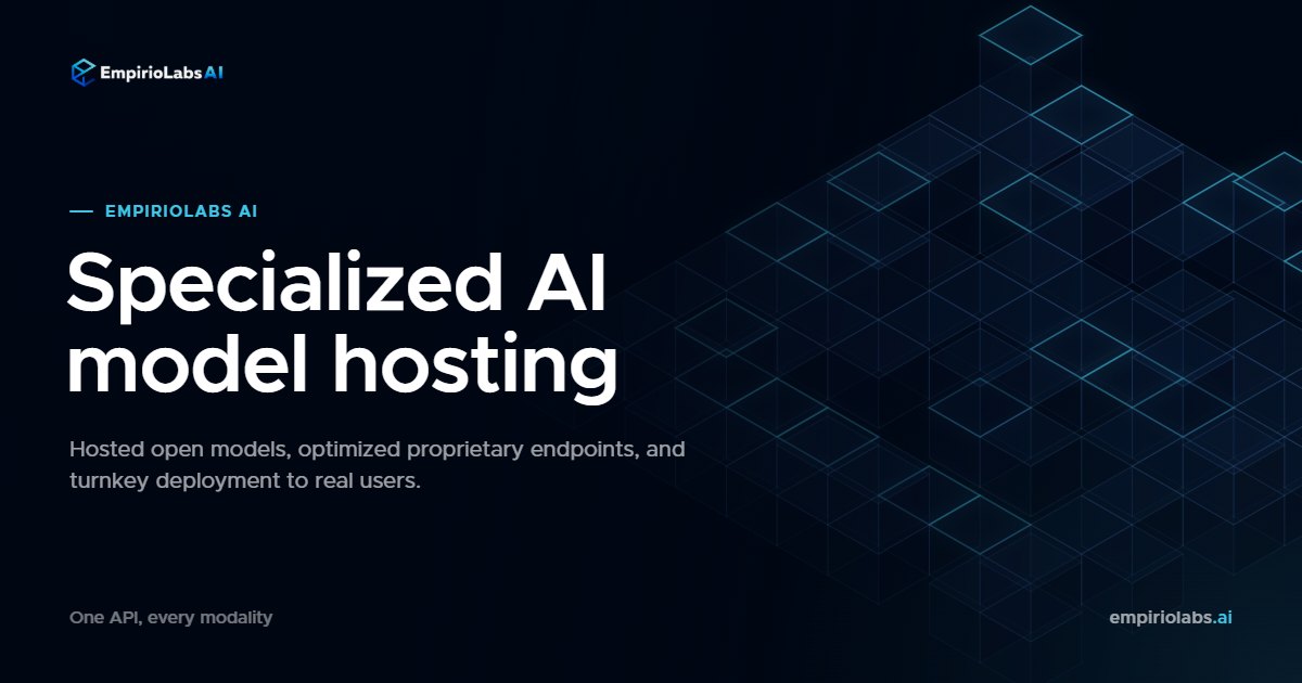 EmpirioLabs AI | Specialized AI Model Hosting preview